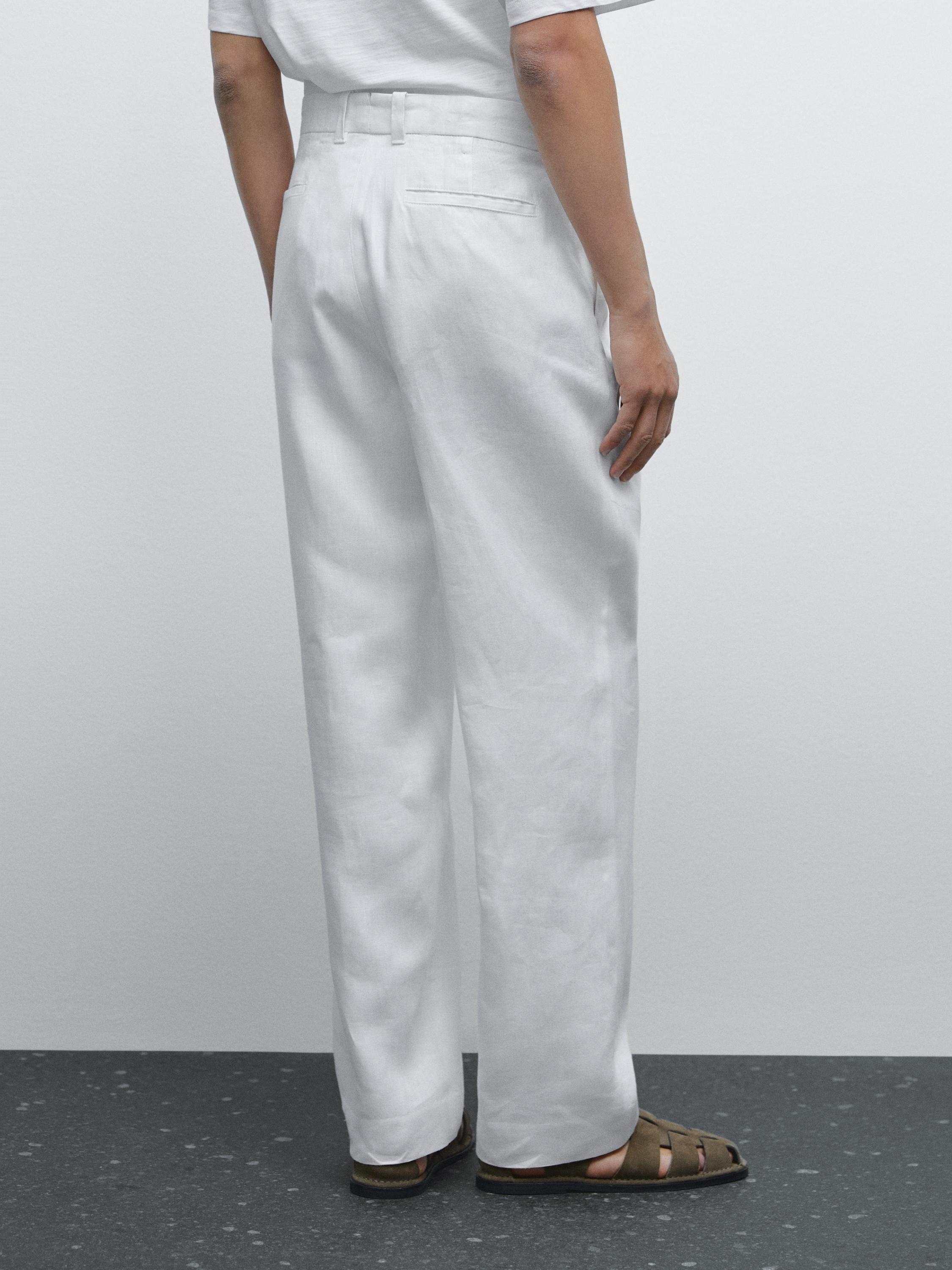 Lightweight linen trousers